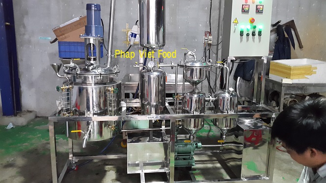 Máy cô đặc nước mắm may co dac nuoc mam thi nghiem